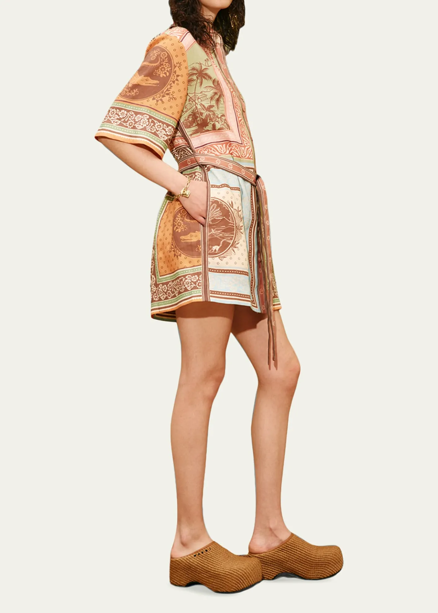 ALEMAISAlberta Mini Shirtdress
