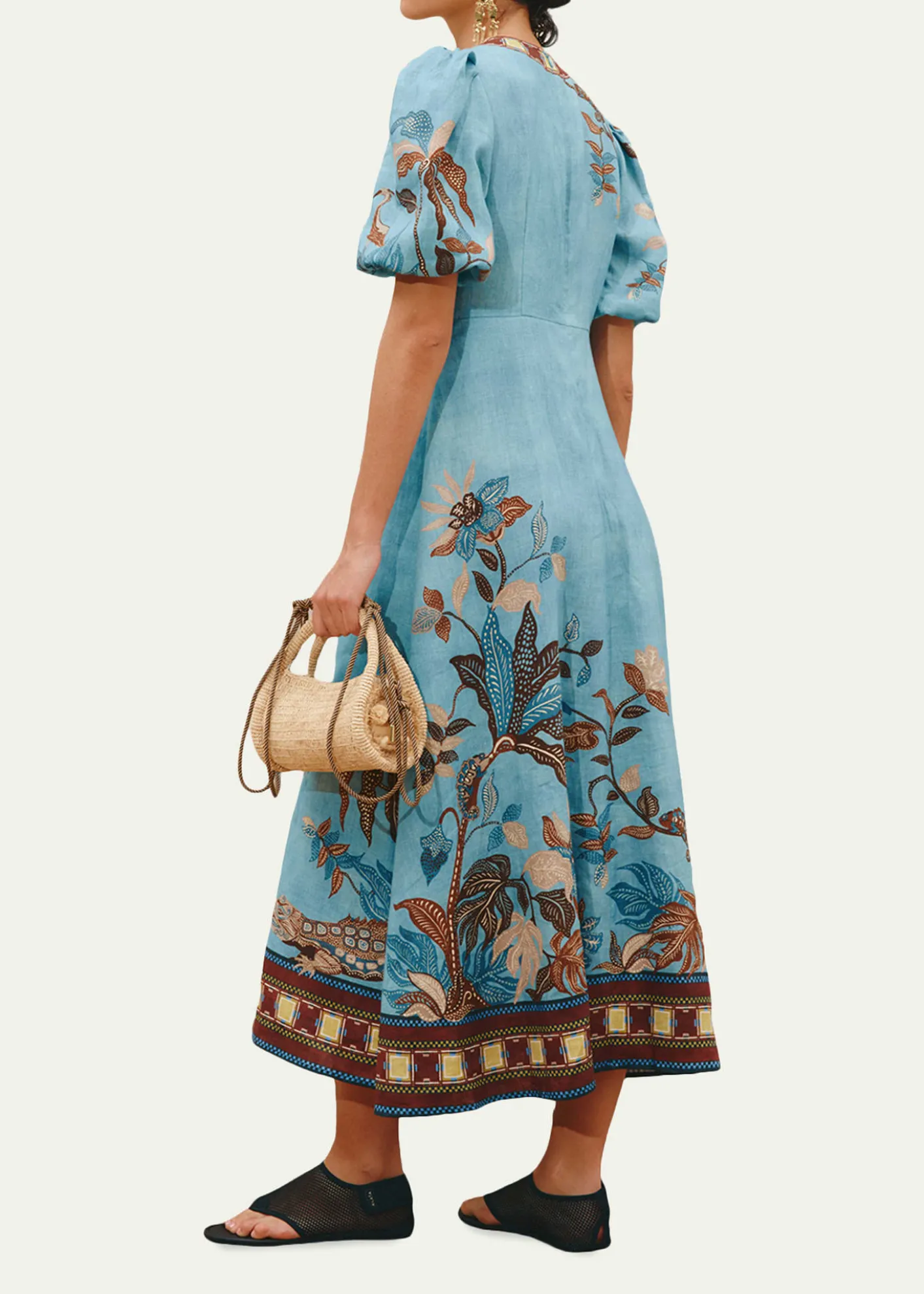 ALEMAISGeorgie Linen Midi Dress