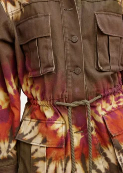 ALEMAISMarilyn Tie-Dye Denim Utility Jacket