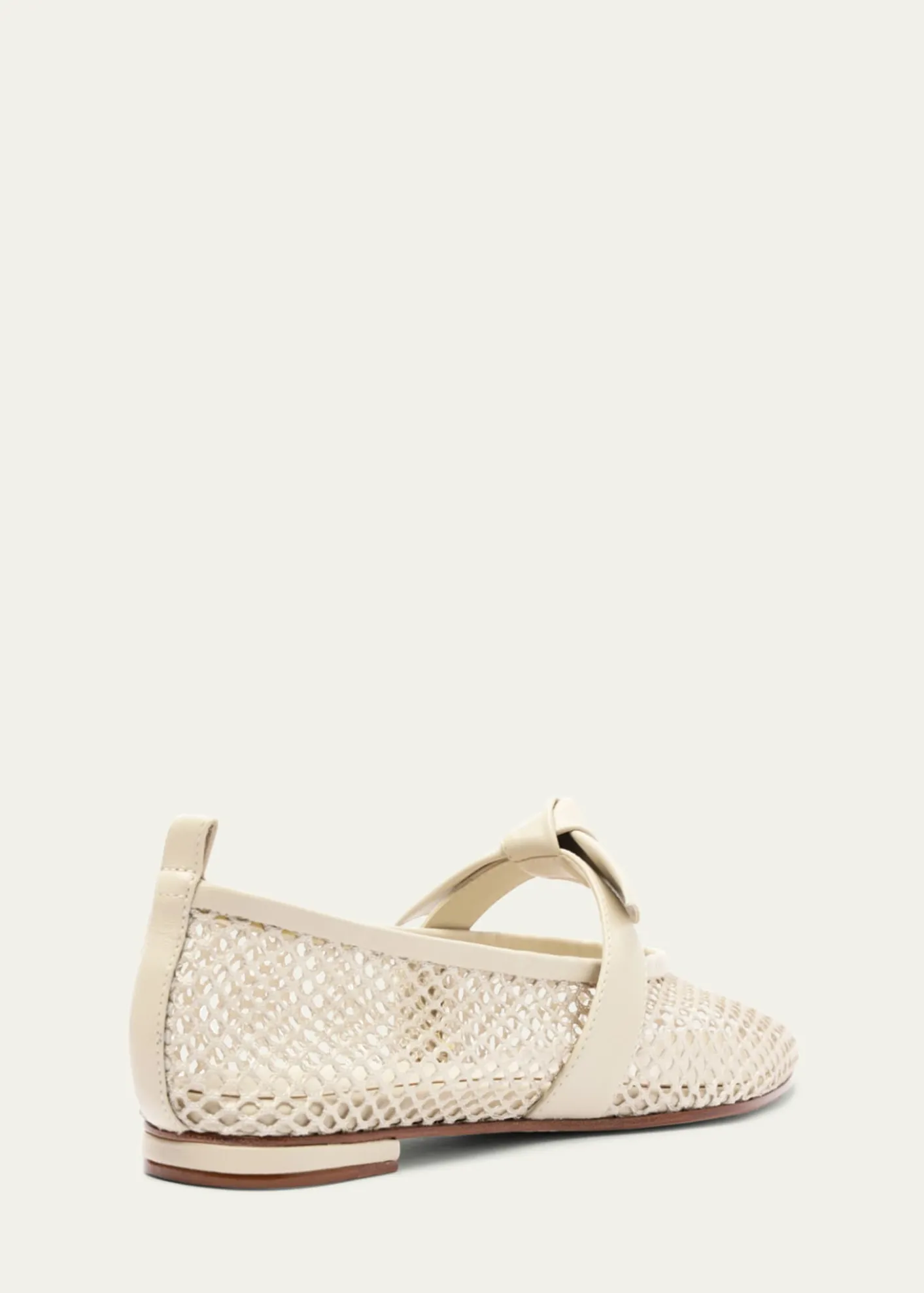 Alexandre BirmanClarita Bow Fishnet Ballerina Flats