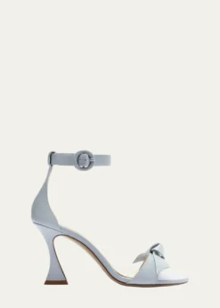 Alexandre BirmanClarita Knot Ankle-Strap Leather Sandals