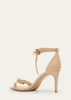 Alexandre BirmanClarita Leather Bow Ankle-Strap Sandals