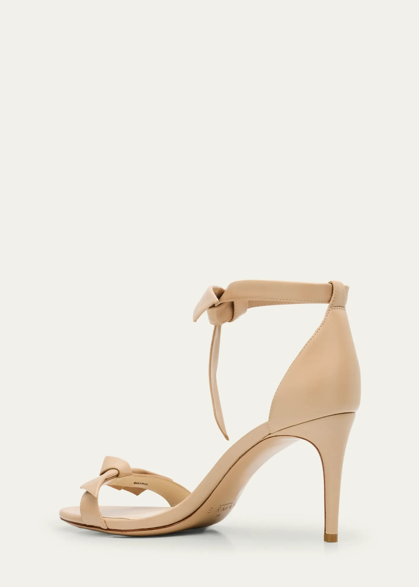 Alexandre BirmanClarita Leather Bow Ankle-Strap Sandals
