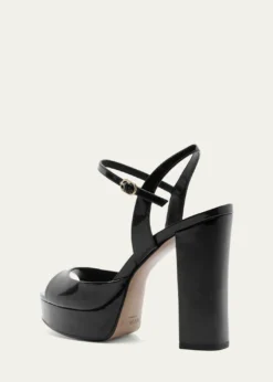 Alexandre Birman120mm Amy Patent Leather Platform Sandals