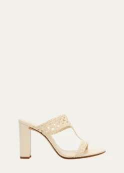 Alexandre Birman90mm Braided Leather Block-Heel Sandals