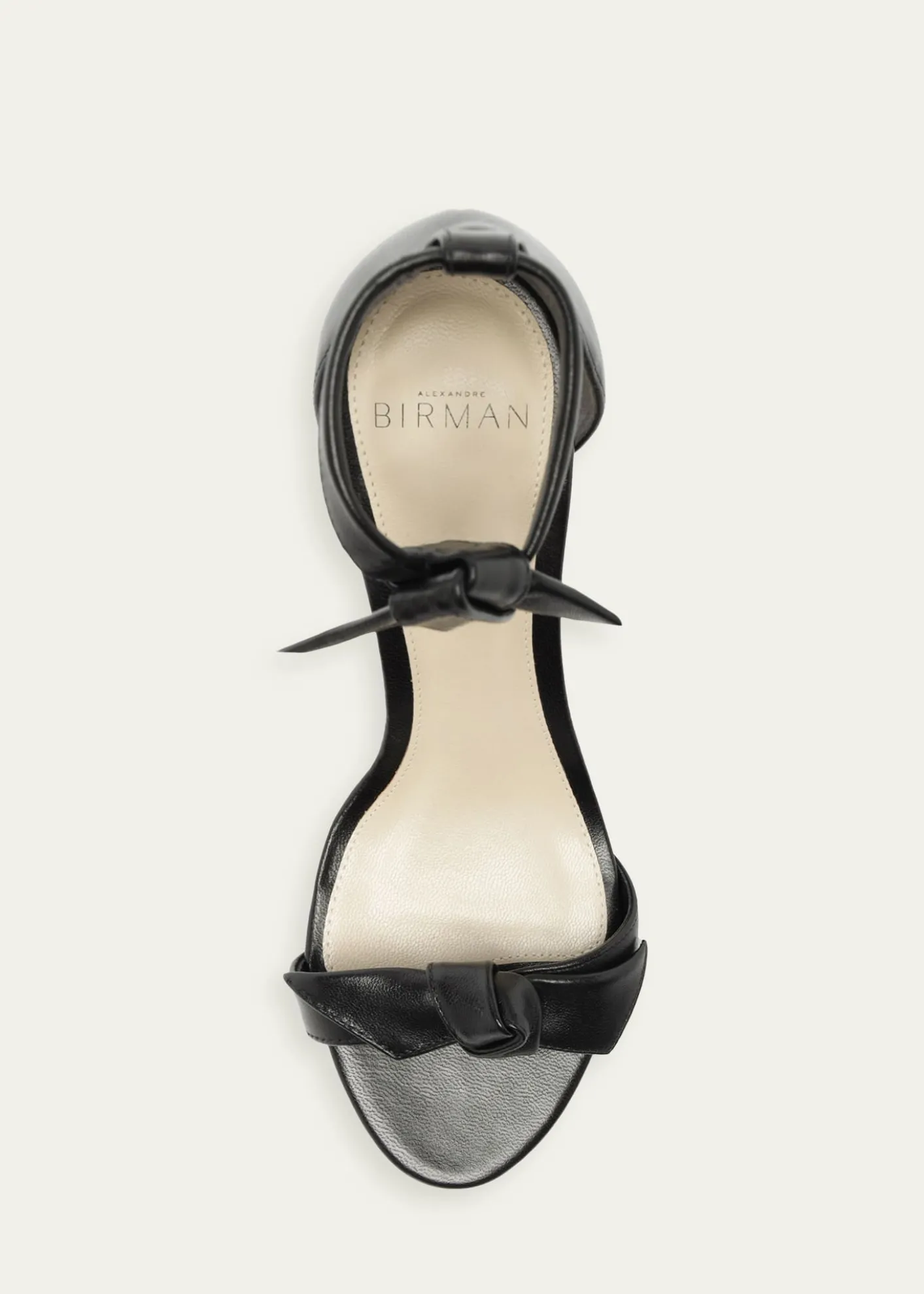 Alexandre Birman75mm Clarita Leather Bow Ankle-Strap Sandals