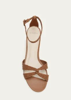 Alexandre BirmanSabrina Braided Leather Flat Sandals