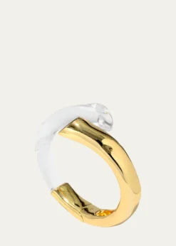 Alexis BittarLiquid Lucite Bypass Hinge Bracelet