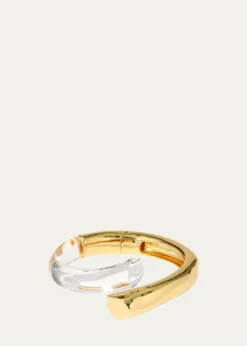 Alexis BittarLiquid Lucite Bypass Hinge Bracelet