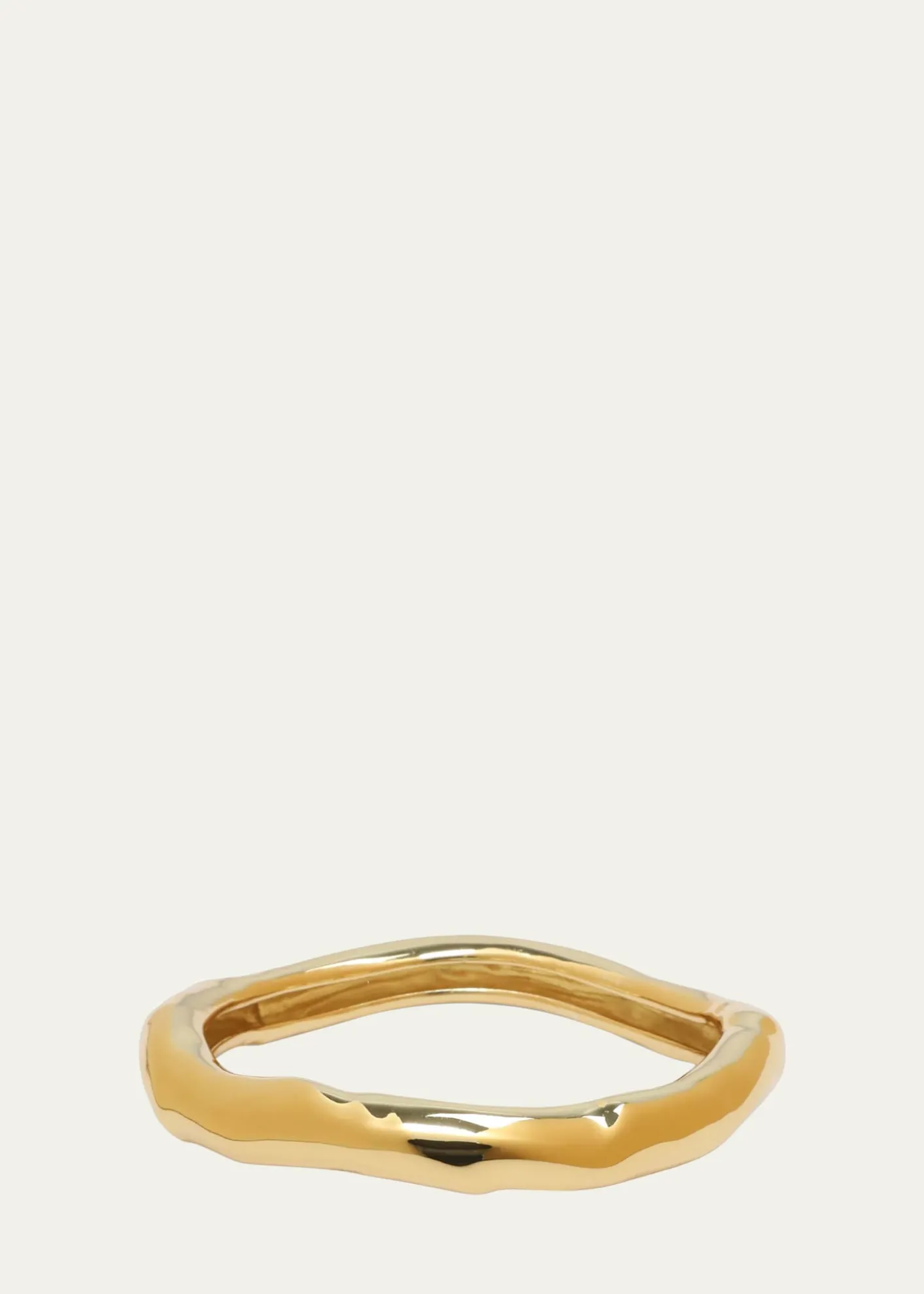 Alexis BittarSmall Molten Gold Bangle Bracelet, Size Large