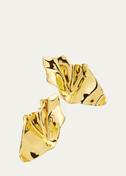 Alexis BittarCrumpled Gold Small Post Earrings