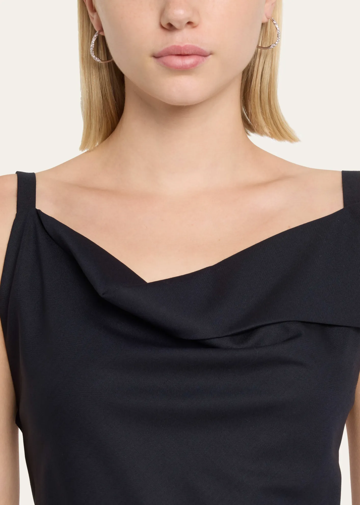 Alexis BittarMedium Two-Toned Pave Hoop Earrings
