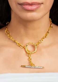 Alexis BittarSolanales Crystal Infinity Link Necklace