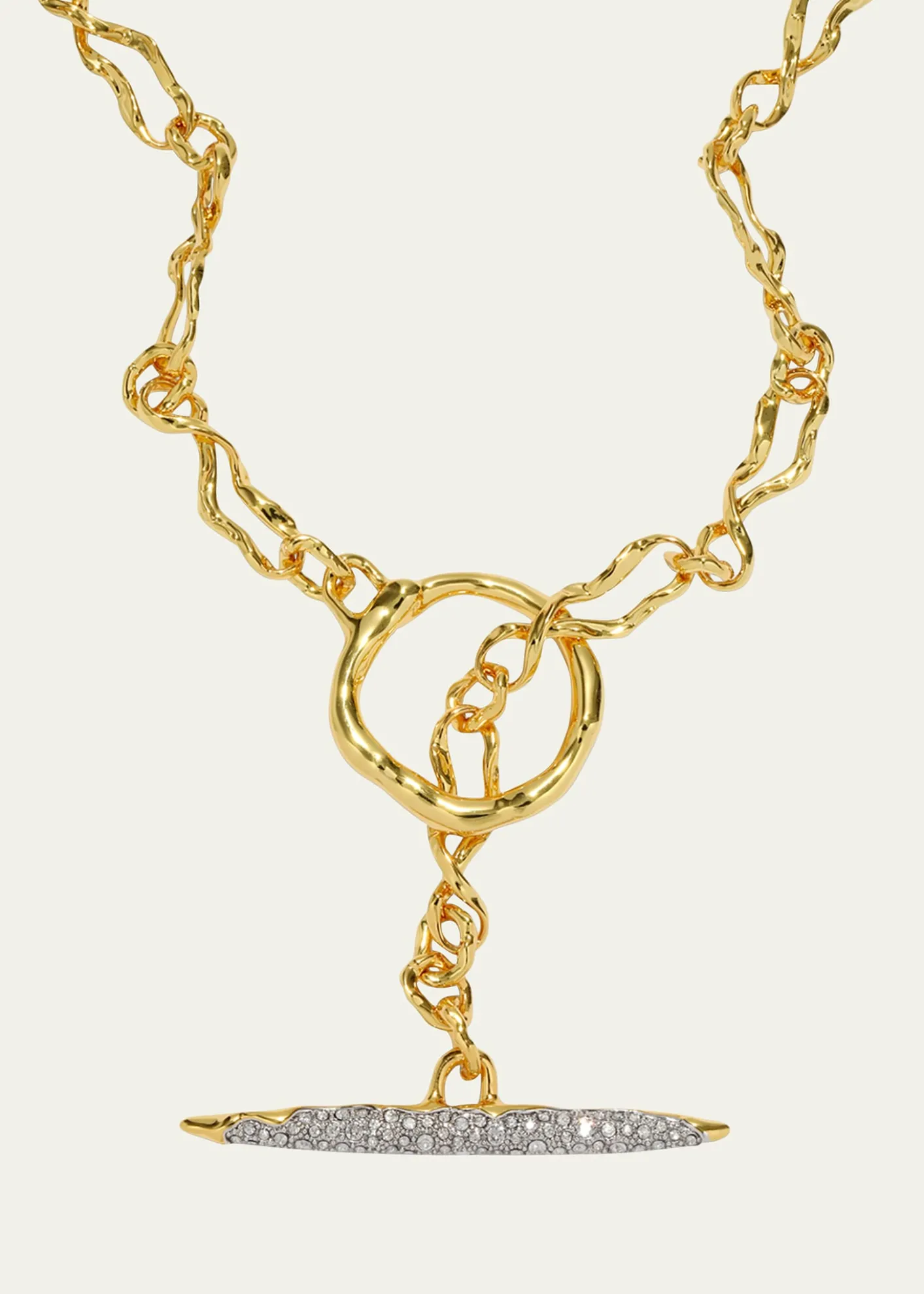 Alexis BittarSolanales Crystal Infinity Link Necklace