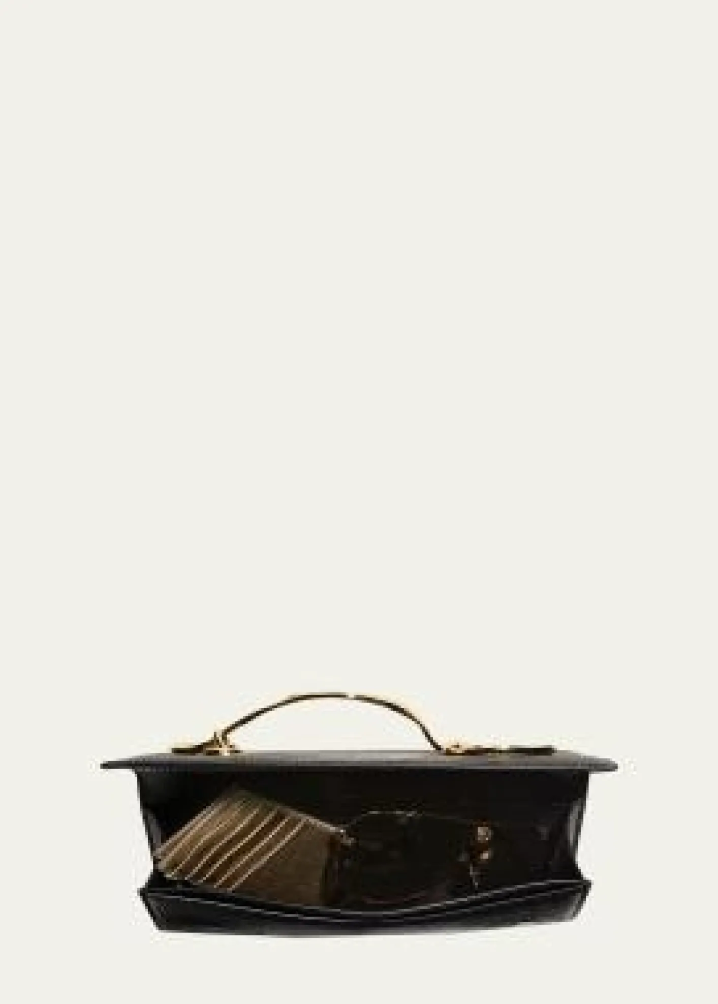 Alexis BittarTwisted Gold Side Handle Clutch Purse