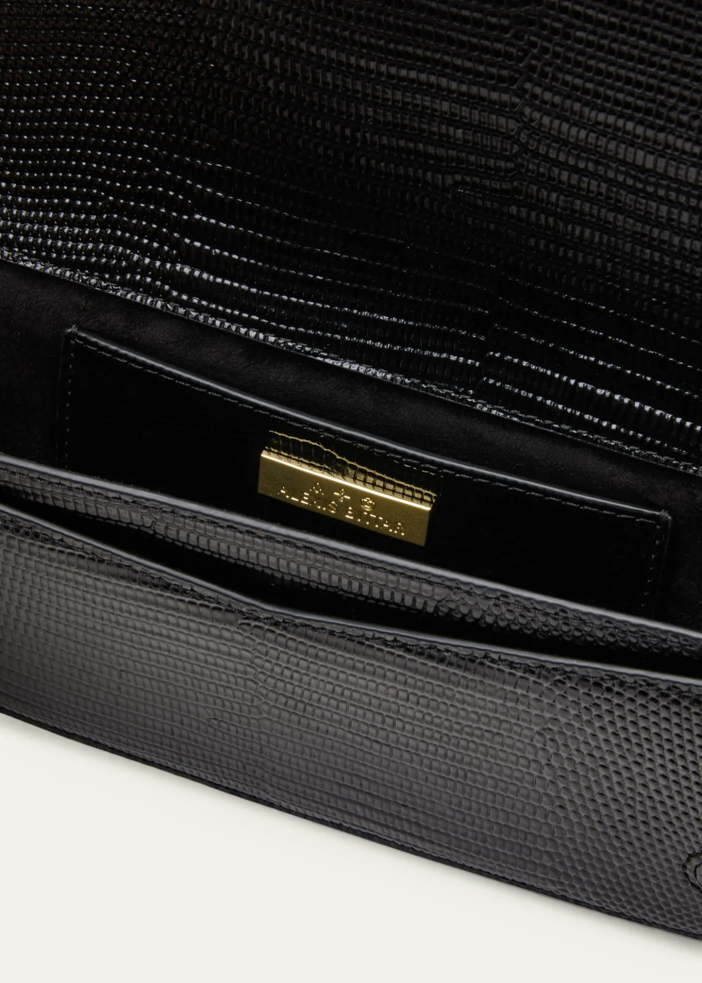 Alexis BittarTwisted Gold Side Handle Clutch Purse