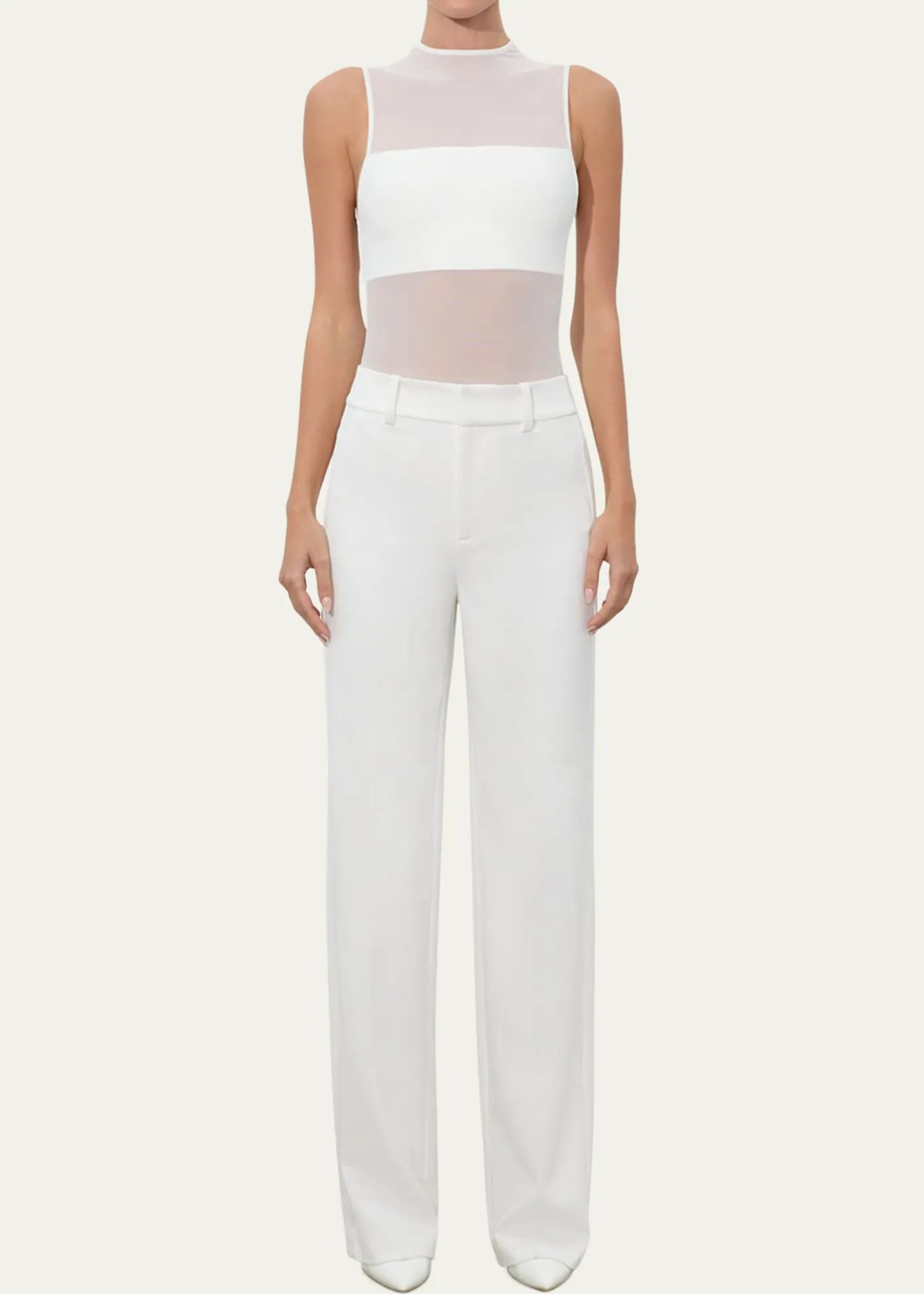ALICE + OLIVIAAlexander Twill Sateen Trousers