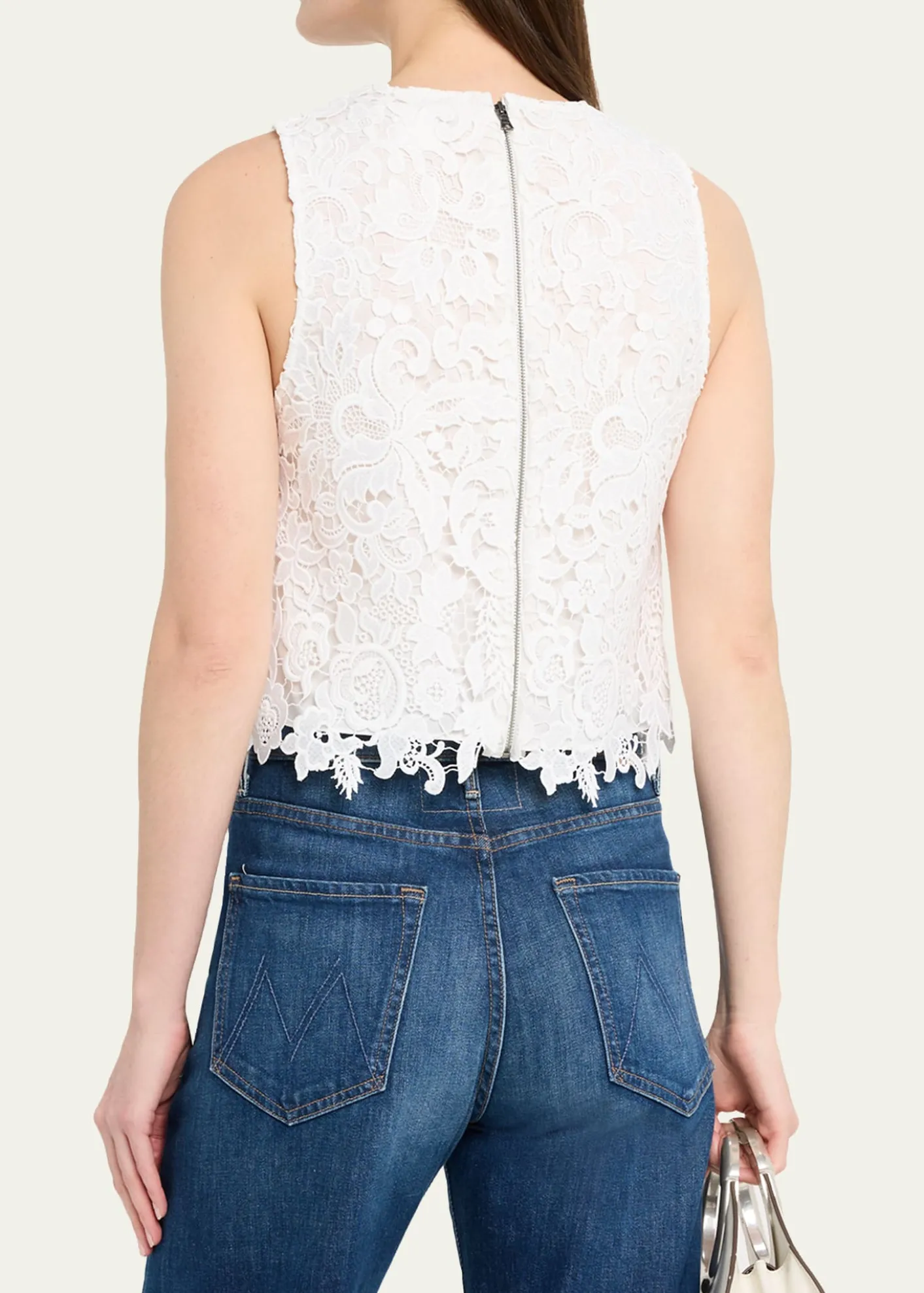 ALICE + OLIVIAAmal Lace Tank Top
