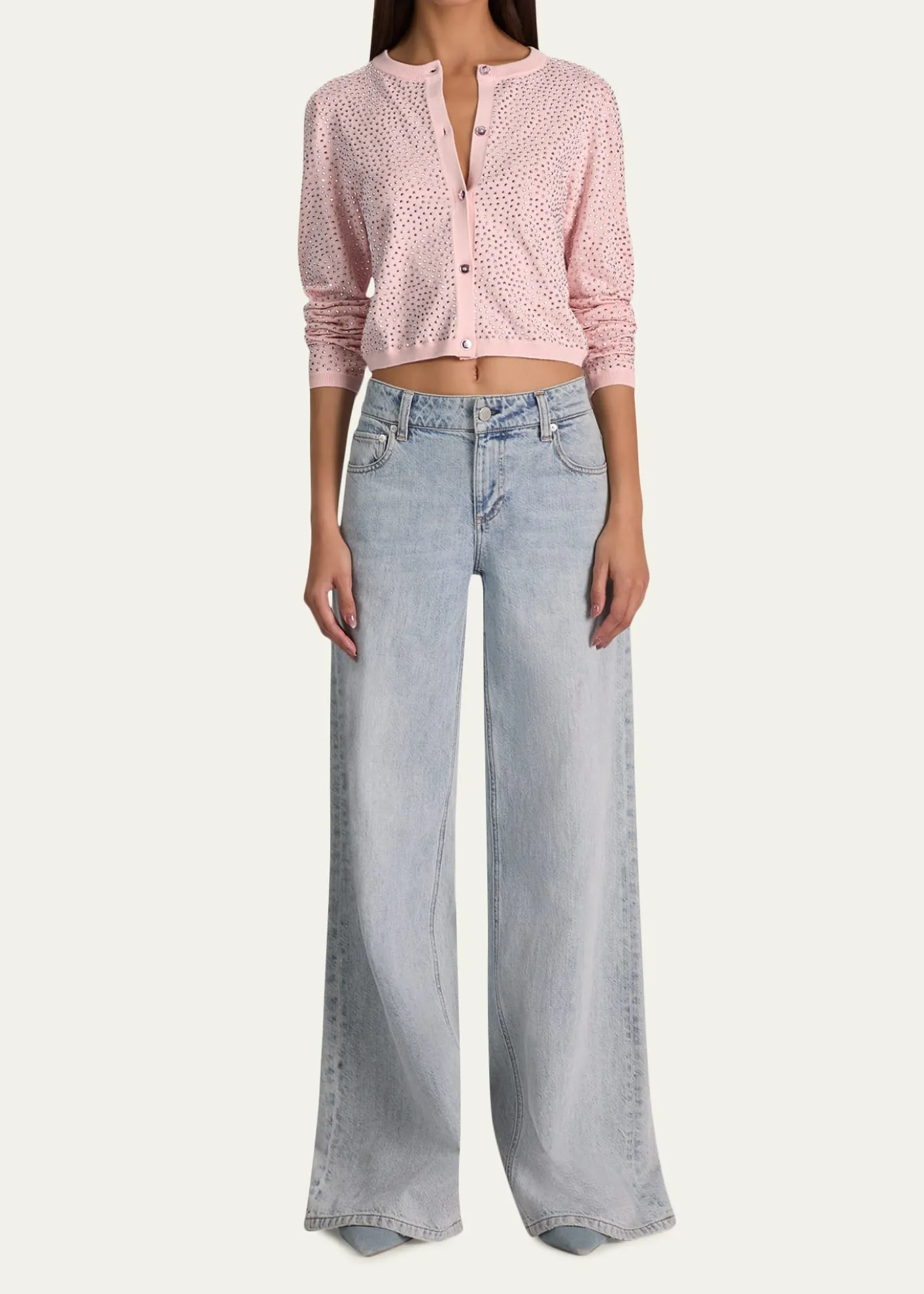 ALICE + OLIVIACarson Embellished Cardigan