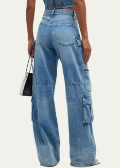 ALICE + OLIVIACay Baggy Denim Cargo Pants