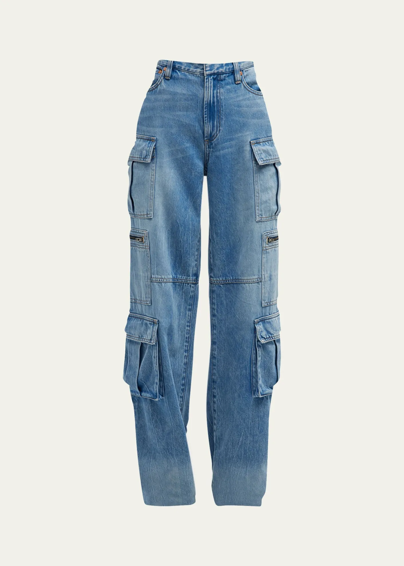 ALICE + OLIVIACay Baggy Denim Cargo Pants