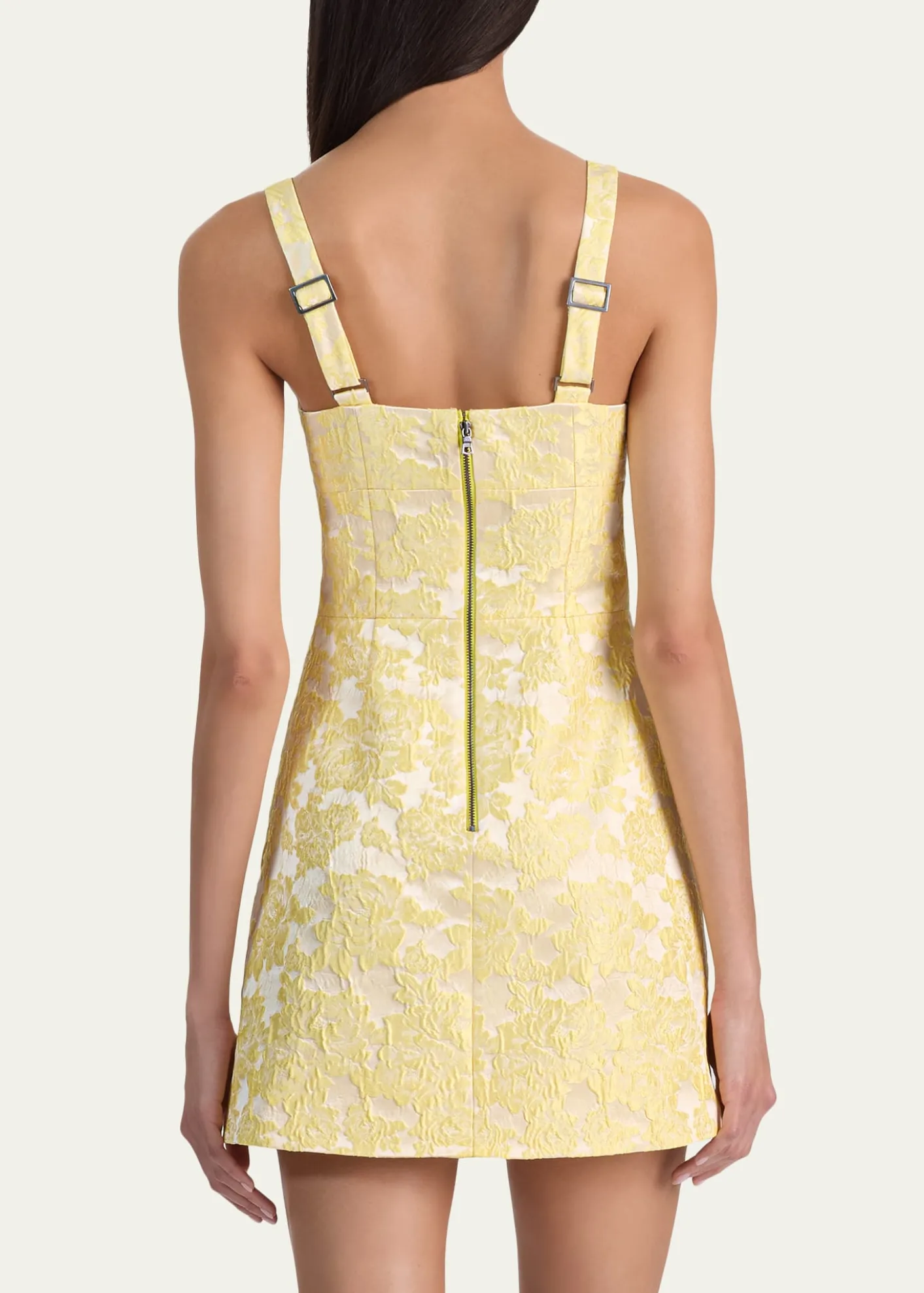 ALICE + OLIVIACharlotte Floral Jacquard Mini Dress