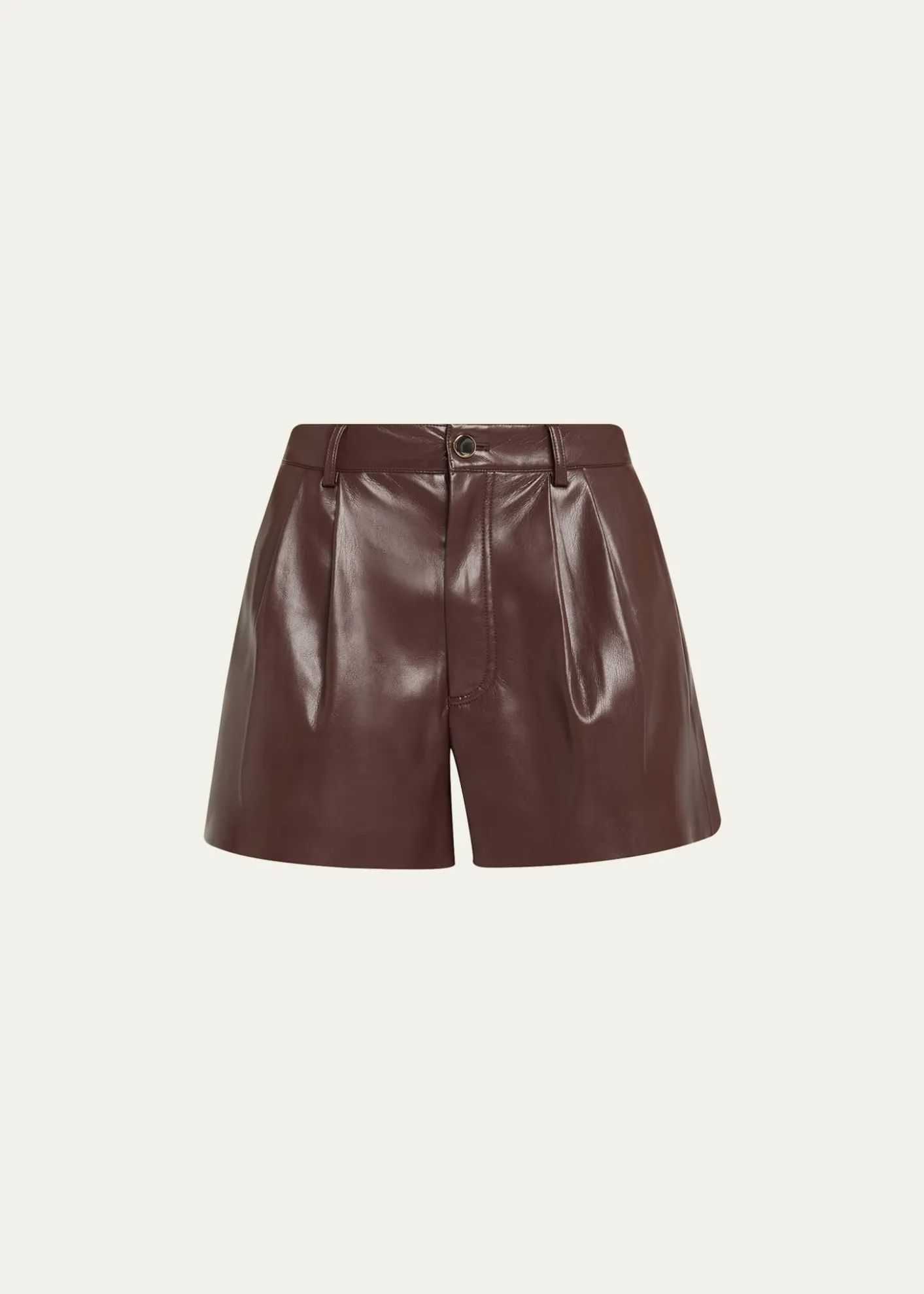 ALICE + OLIVIAConry Vegan Leather Trouser Shorts