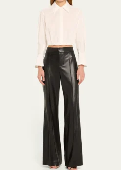 ALICE + OLIVIADylan High-Waist Faux-Leather Pants