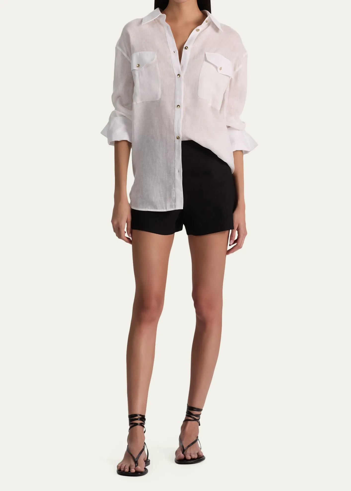 ALICE + OLIVIAFinely Oversized Utility Shirt