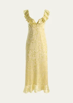 ALICE + OLIVIAGemma Ruffled Floral Maxi Dress