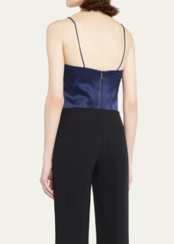 ALICE + OLIVIAHarmon Satin Bodysuit
