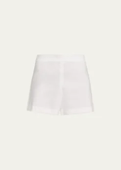 ALICE + OLIVIAHera Linen-Blend Flare Shorts