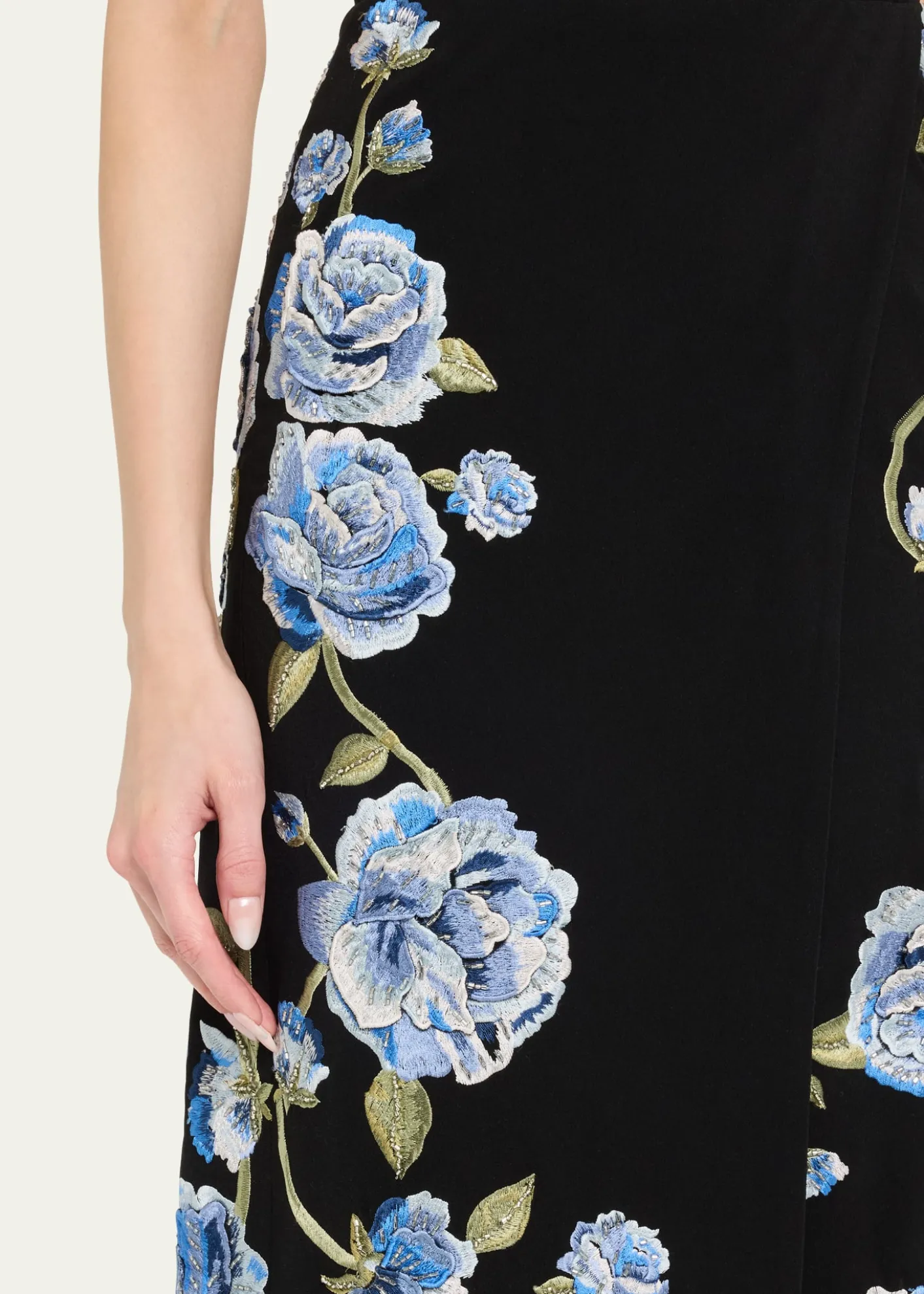 ALICE + OLIVIAJeri Embellished Romper with Overskirt