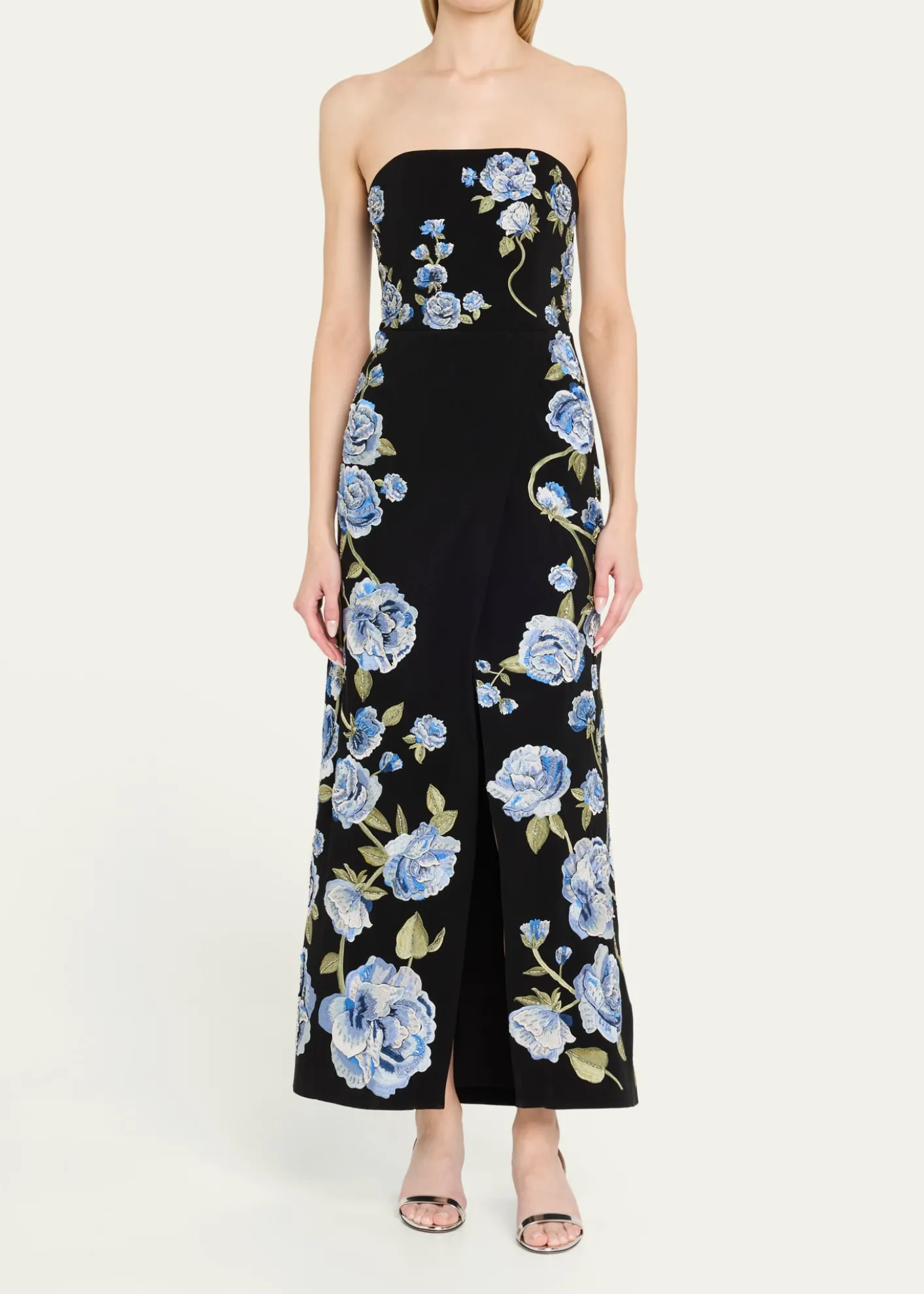 ALICE + OLIVIAJeri Embellished Romper with Overskirt