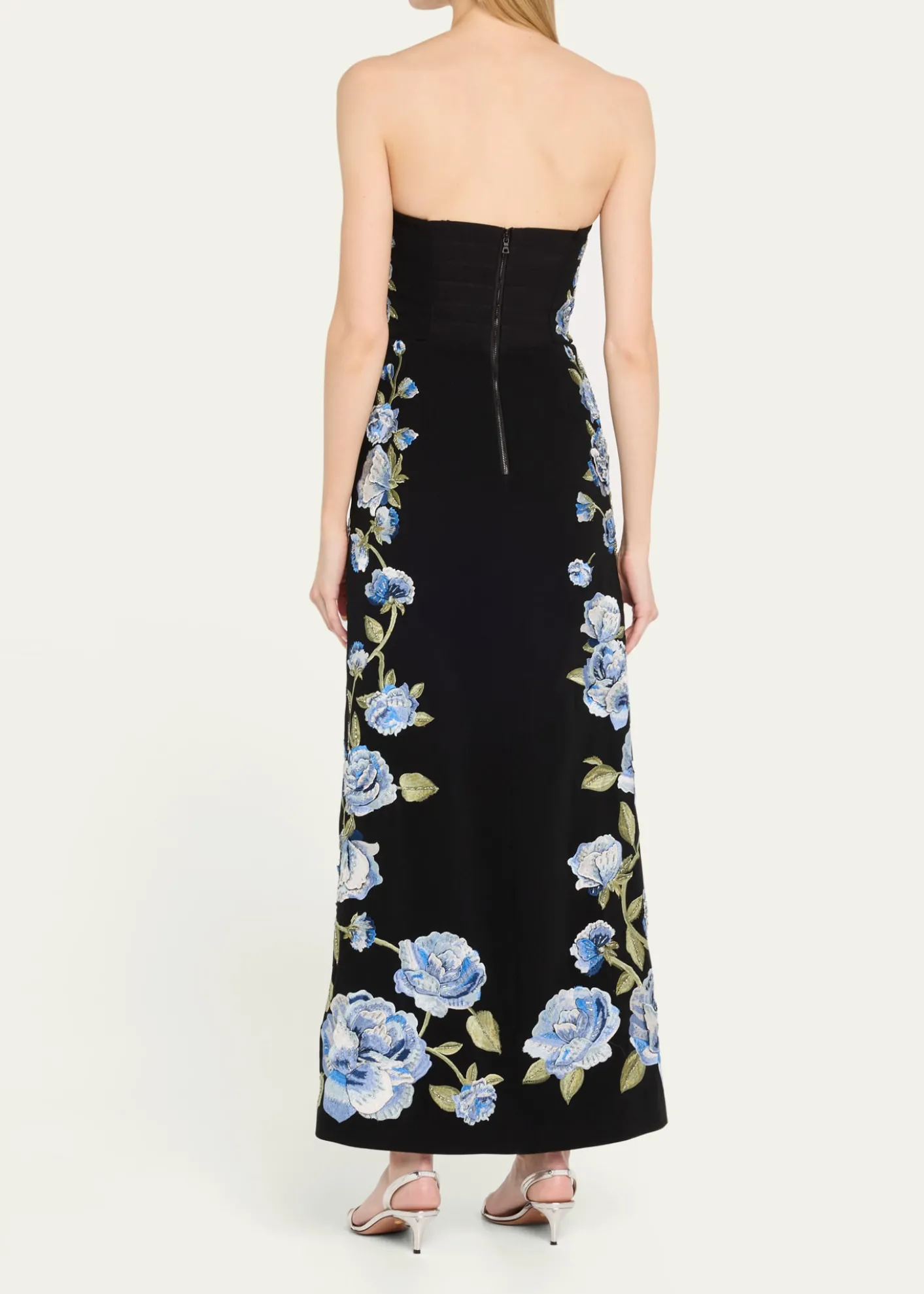 ALICE + OLIVIAJeri Embellished Romper with Overskirt