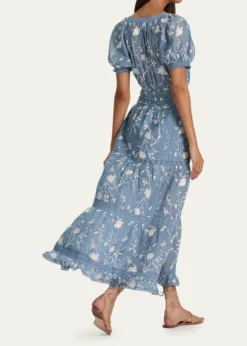 ALICE + OLIVIAKathryn Lace-Trim Midi Shirtdress