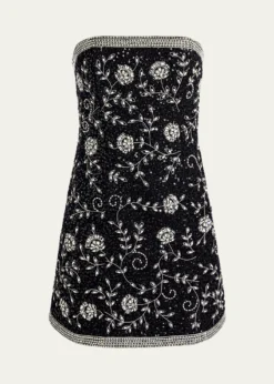 ALICE + OLIVIAKatia Embellished Strapless Mini Dress