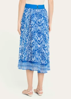 ALICE + OLIVIAKatz Pleated Midi Skirt