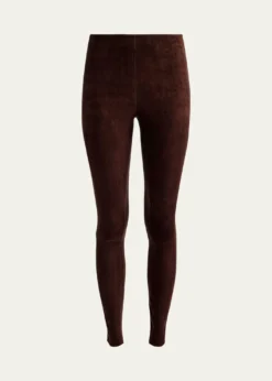 ALICE + OLIVIALennox Mid-Rise Suede Leggings