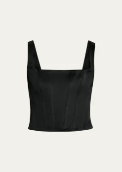 ALICE + OLIVIALilianna Satin Corset Top