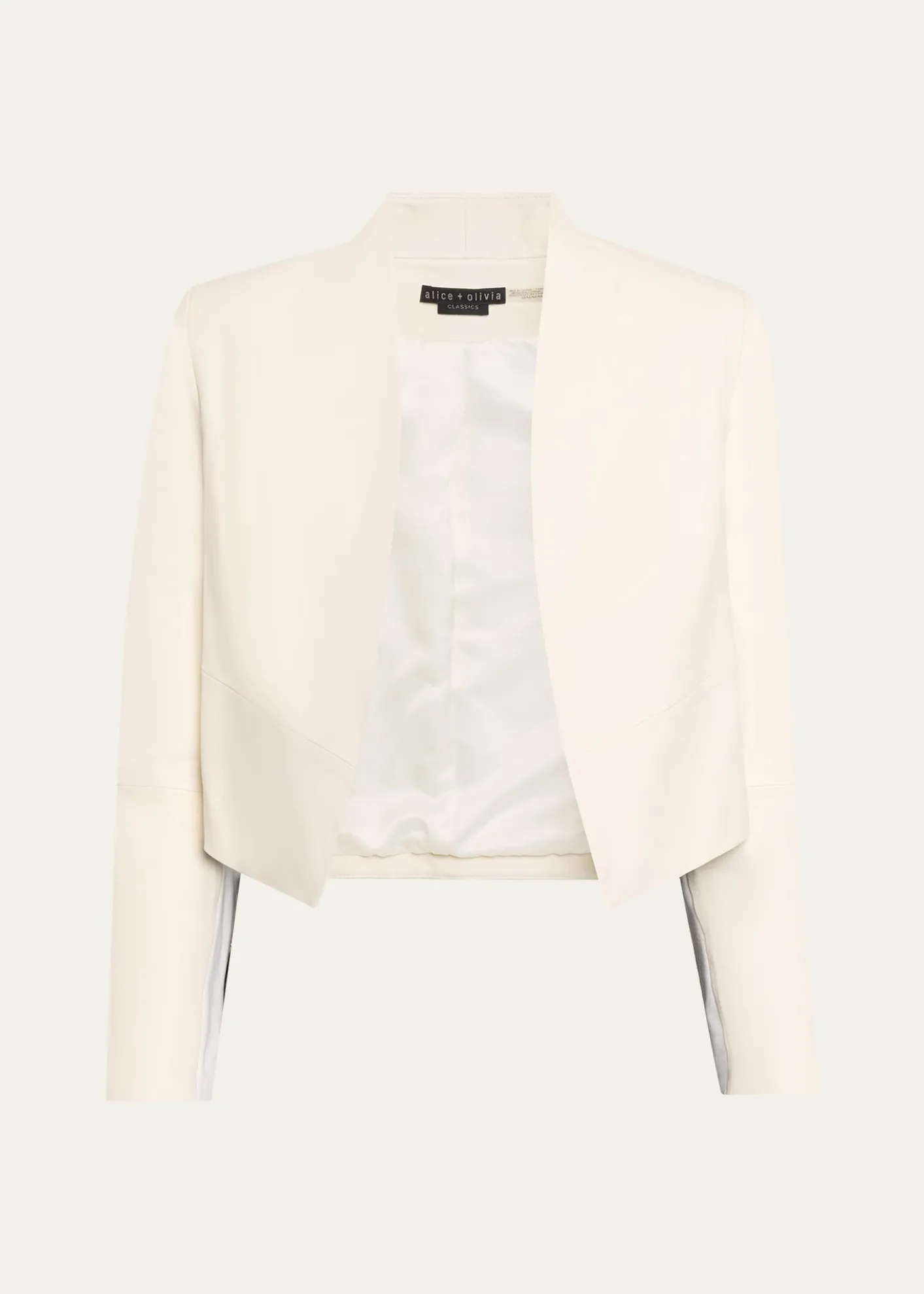 ALICE + OLIVIANew Harvey Leather Open-Front Jacket