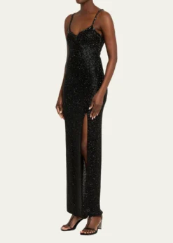 ALICE + OLIVIANina Embellished Maxi Dress