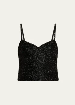 ALICE + OLIVIANina Embellished Bustier Top