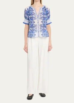 ALICE + OLIVIAThalia Puff-Sleeve Blouse
