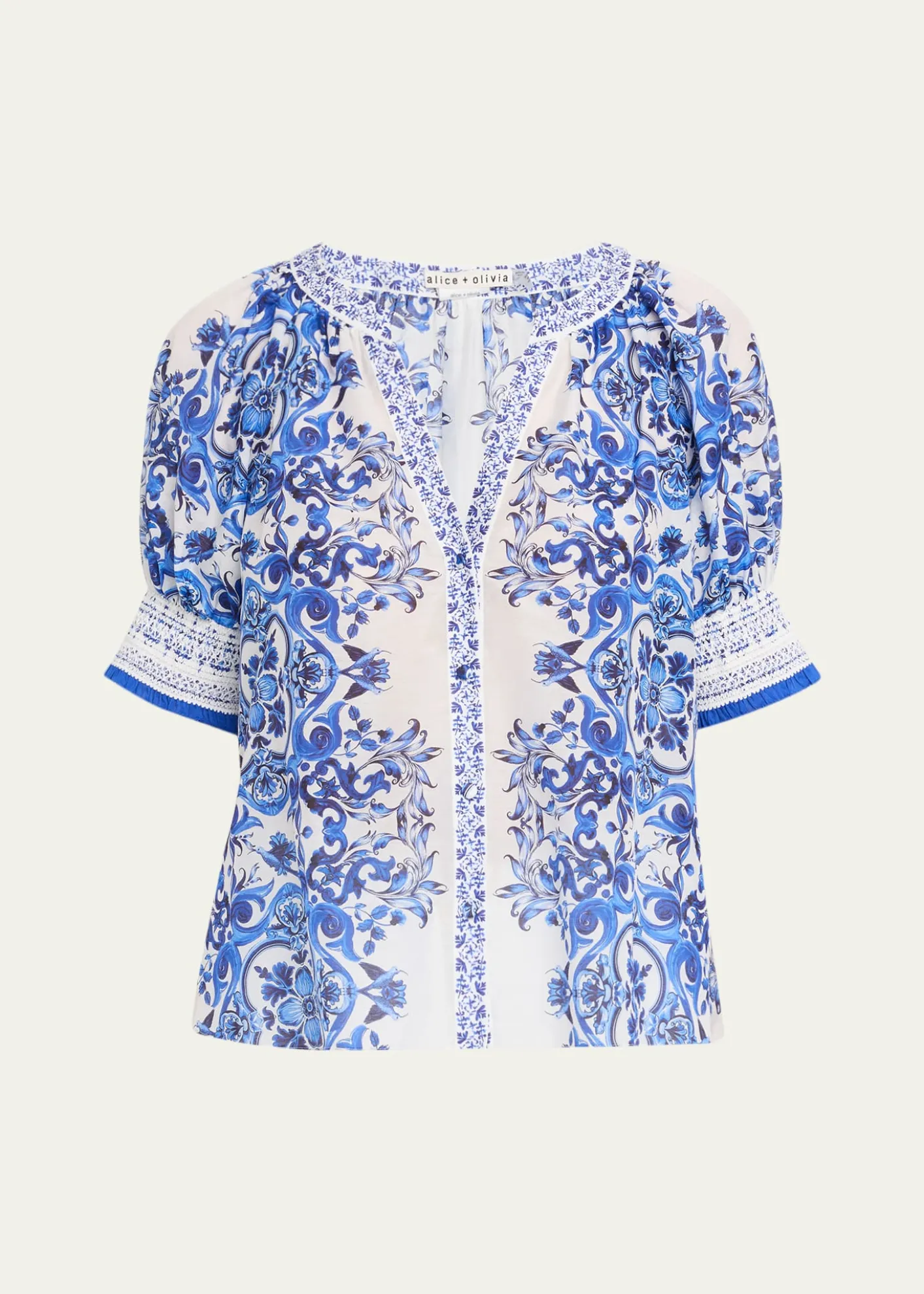ALICE + OLIVIAThalia Puff-Sleeve Blouse