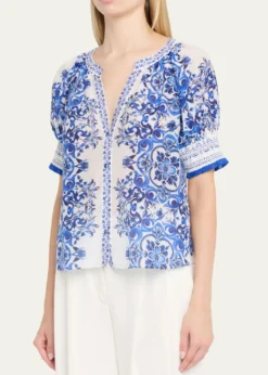ALICE + OLIVIAThalia Puff-Sleeve Blouse