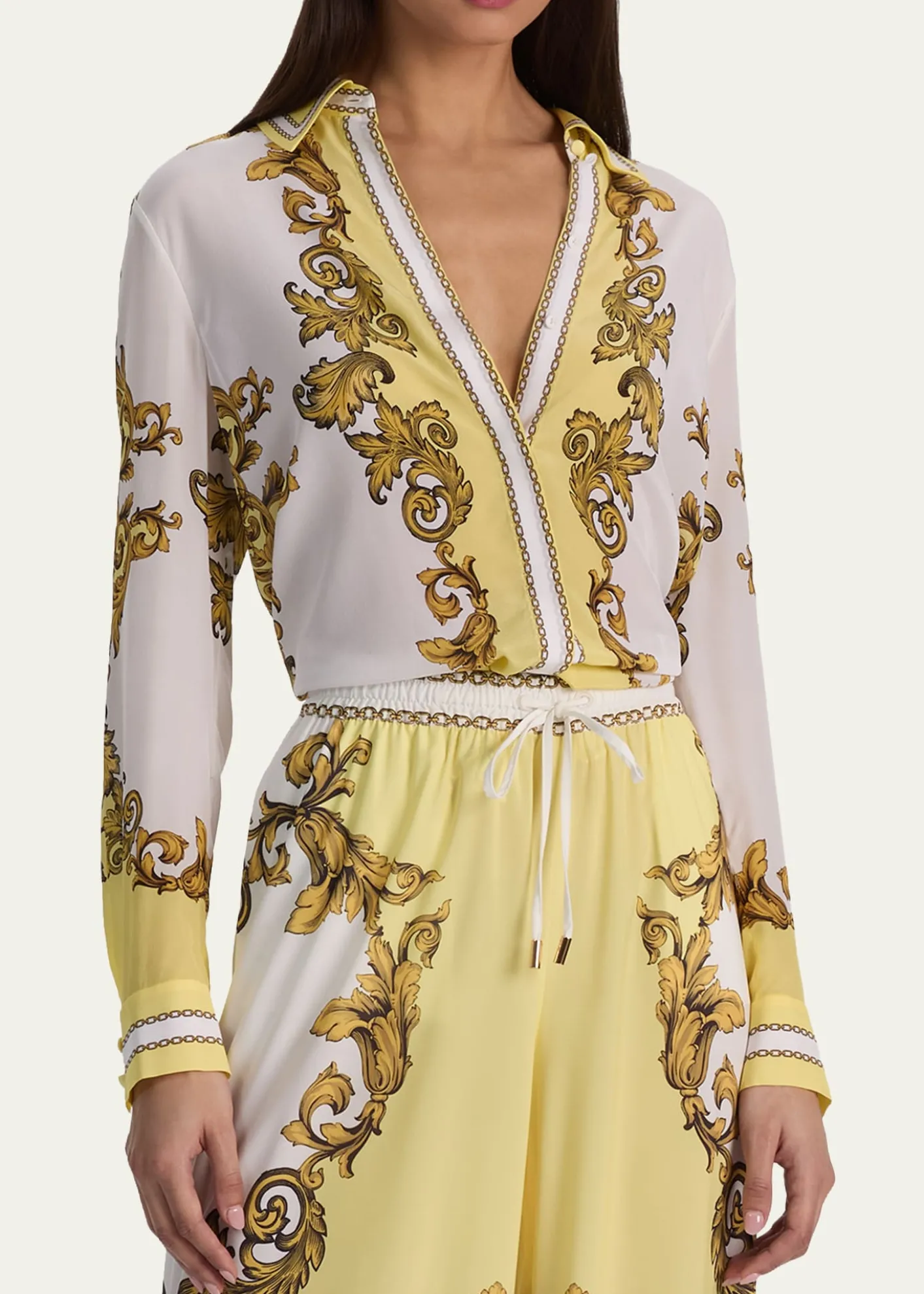 ALICE + OLIVIAWilla Placket Top