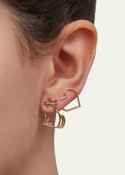 AliitaCorazon Puro Heart Earrings