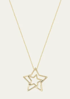 Aliita9K Yellow Gold Star Necklace