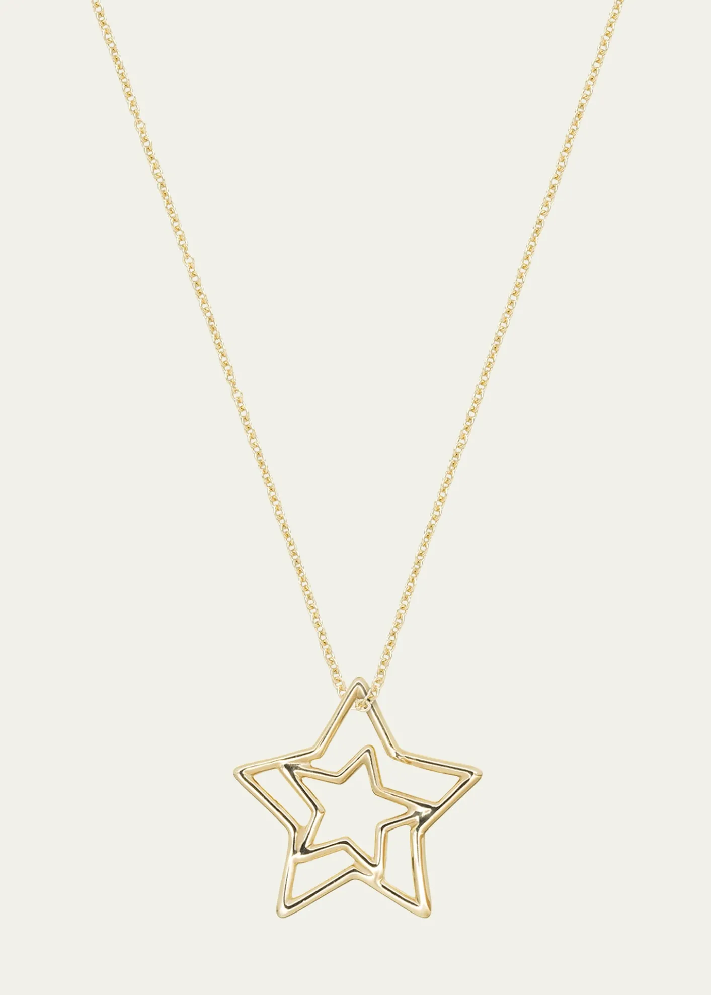 Aliita9K Yellow Gold Star Necklace